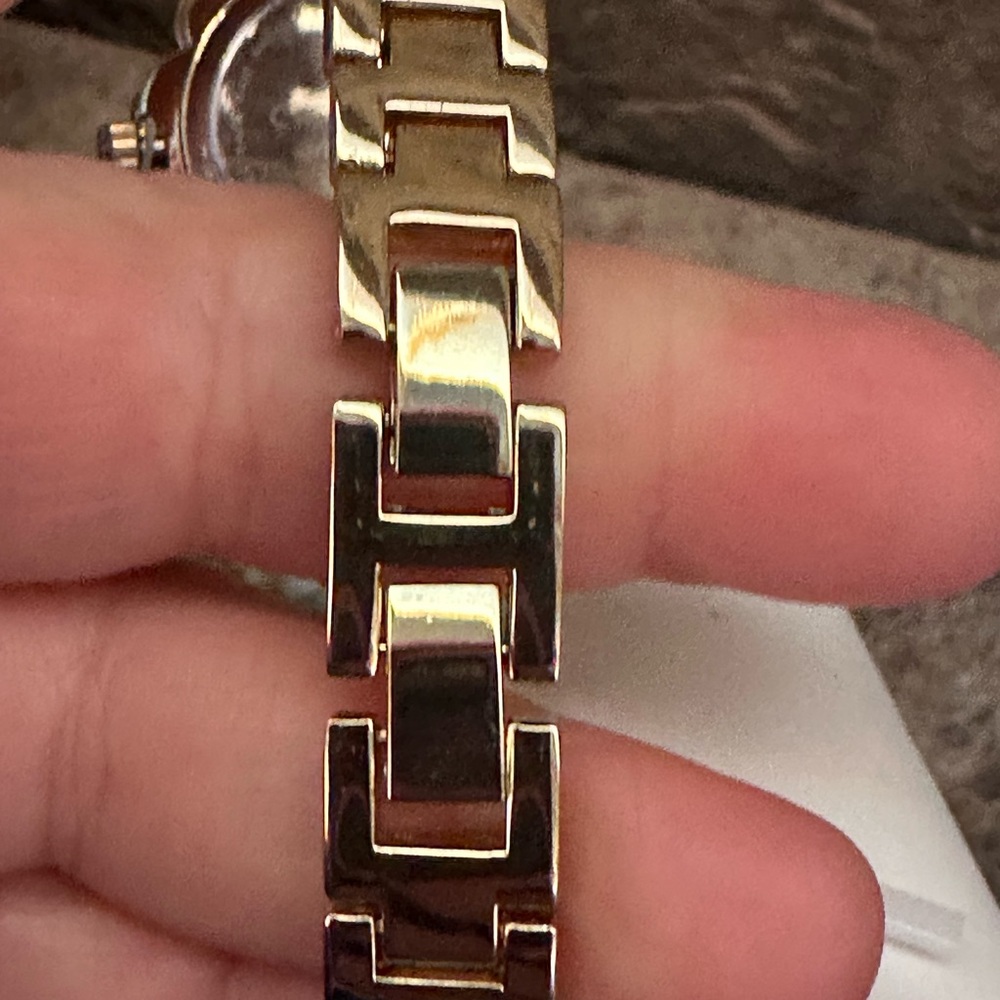 Charter Club Gold Clear Rhinestone Watch - Picture 9 of 14